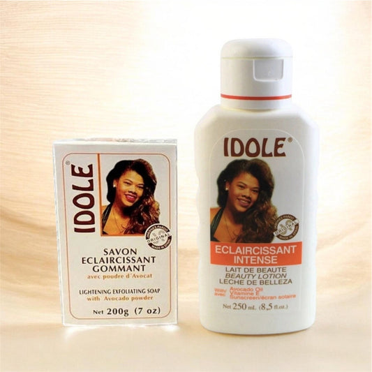 Lightening Exfoliating Soap & Beauty Lotion With Avocado Powder Idole