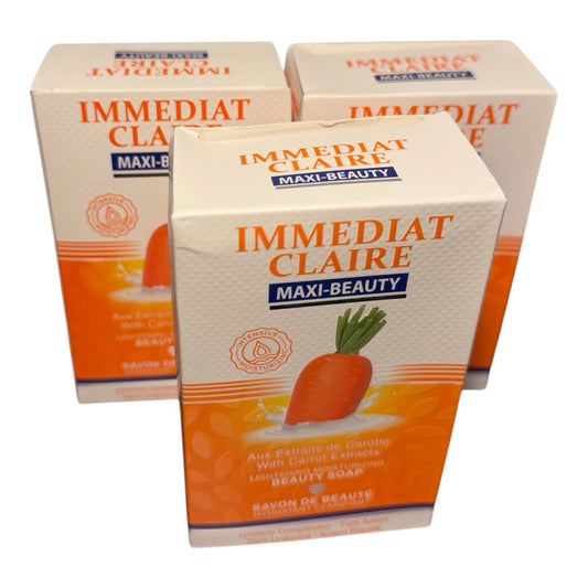 { 3 Soap} IMMEDIAT CLAIRE MAXI-BEAUTE 14.07 FL OZ