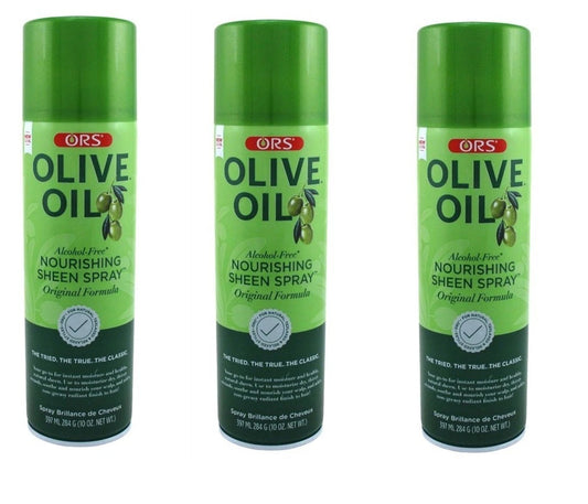 BL Ors Olive Oil Sheen Spray Nourishing Original 10oz X 3 Packs